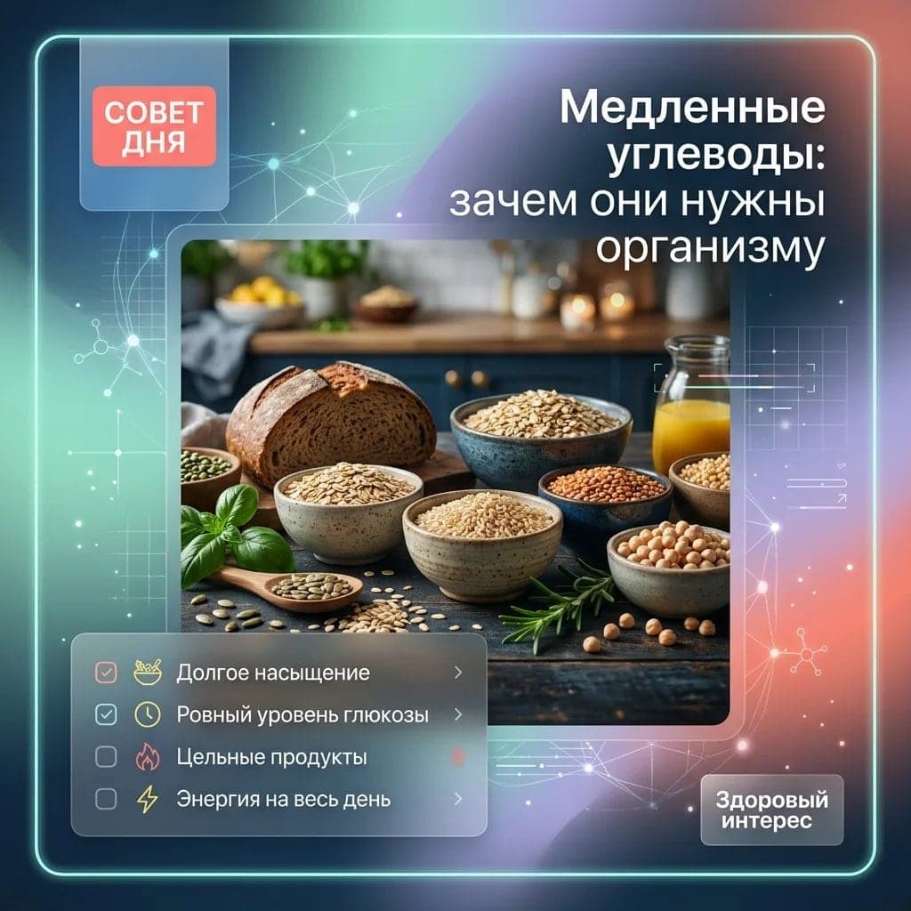 Медленные углеводы: зачем они нужны организму