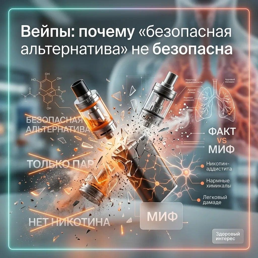 Вейпы: почему «безопасная альтернатива» не безопасна
