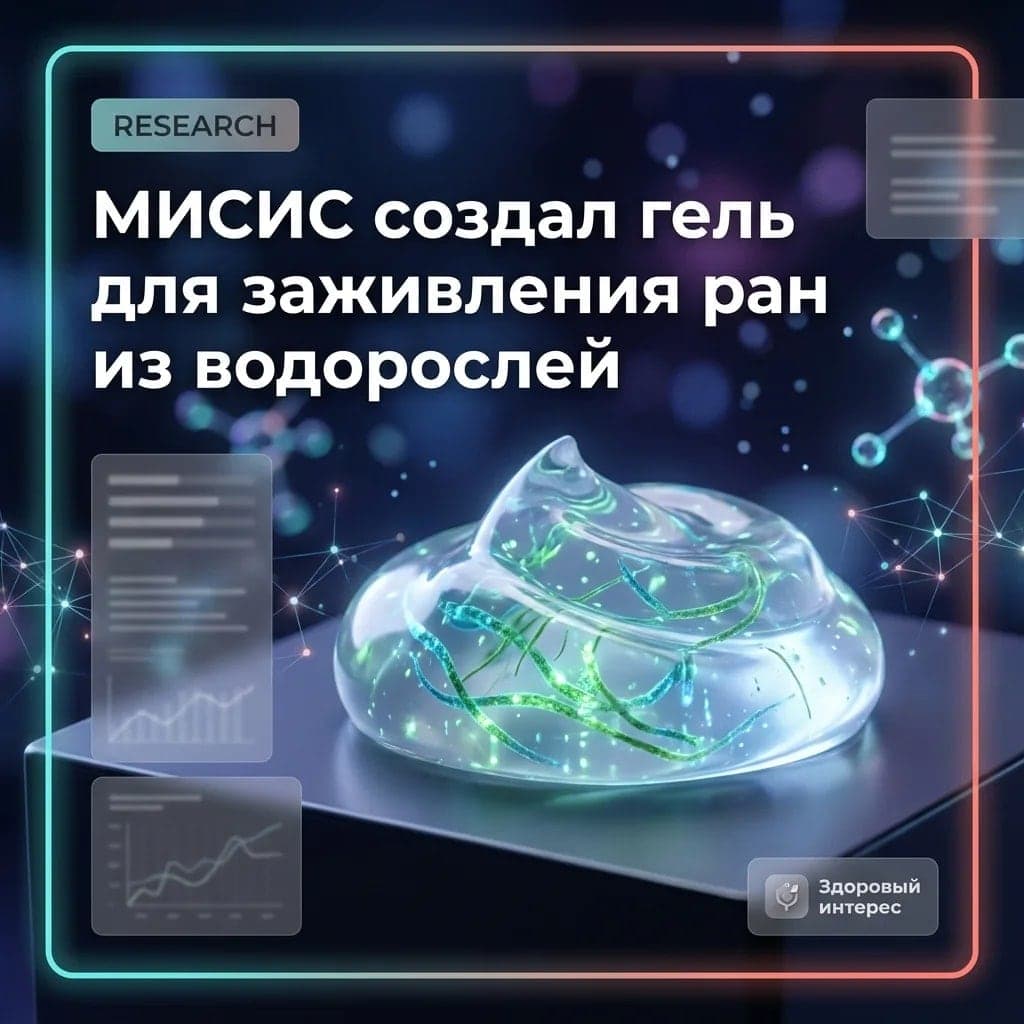 В МИСИС создали гель для заживления ран из водорослей