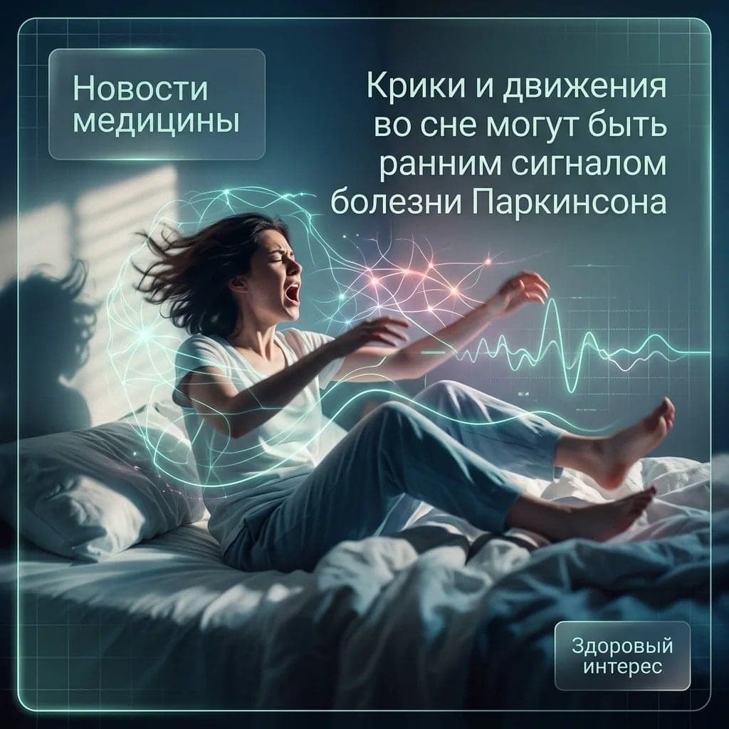 Крики и движения во сне могут быть ранним сигналом болезни Паркинсона