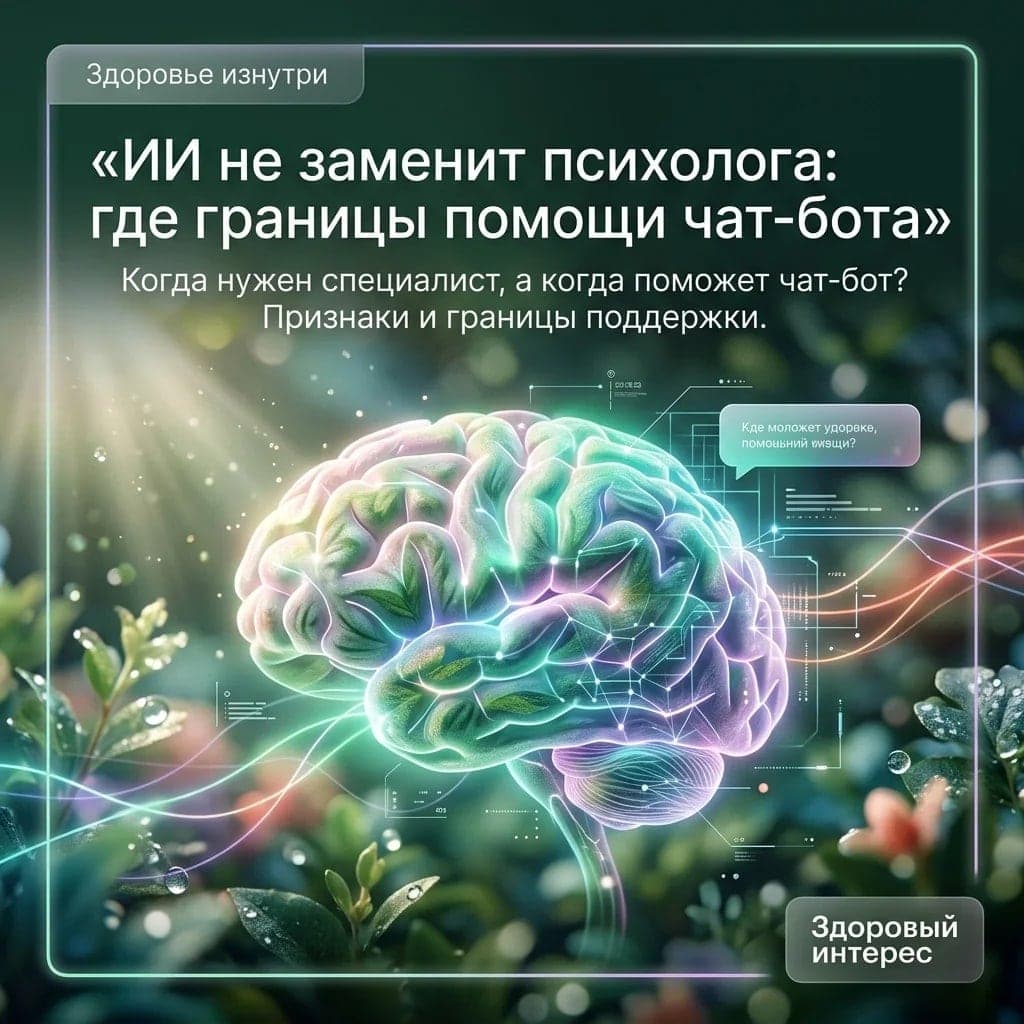 ИИ не заменит психолога: где границы помощи чат-бота
