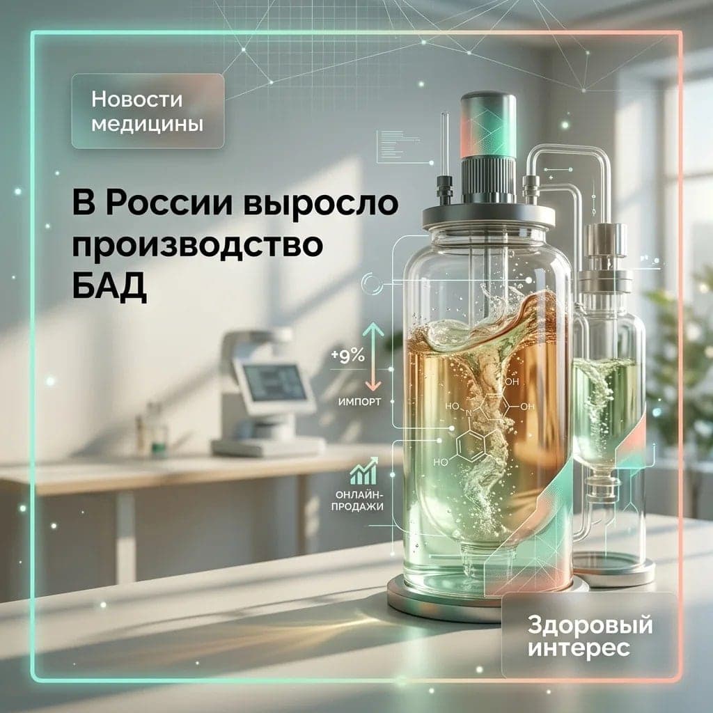 В России выросло производство БАД