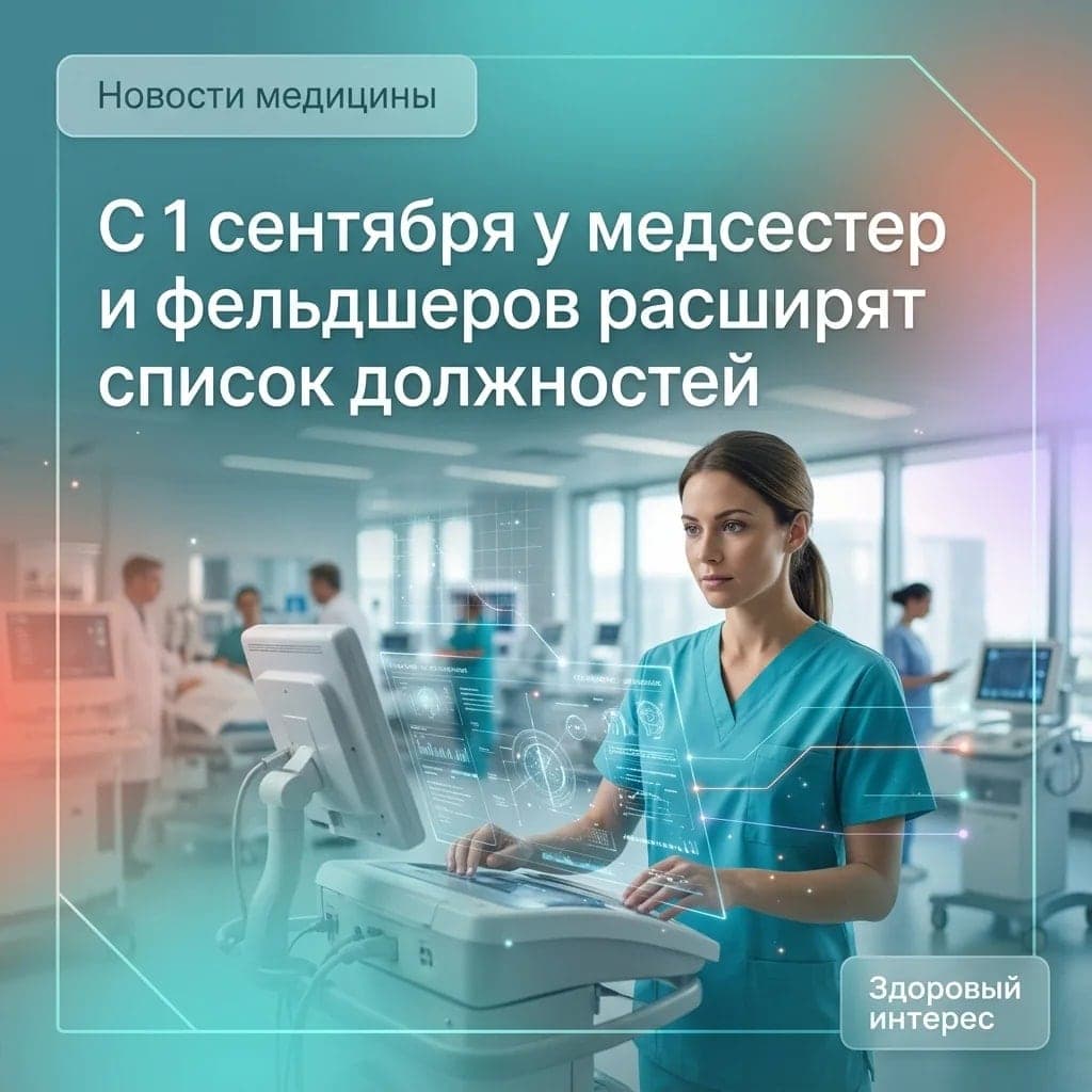 С 1 сентября у медсестер и фельдшеров расширят список должностей