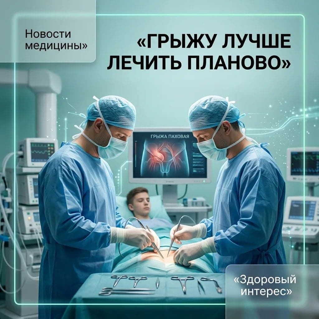 Грыжу лучше лечить планово