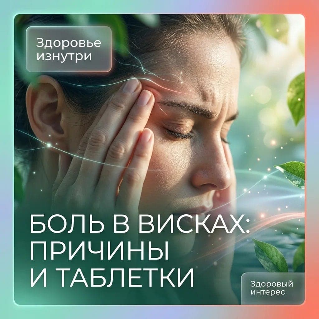 Боль в висках: причины и таблетки