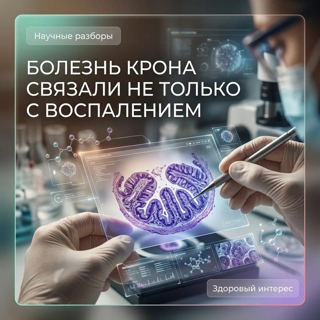 Болезнь Крона связали не только с воспалением