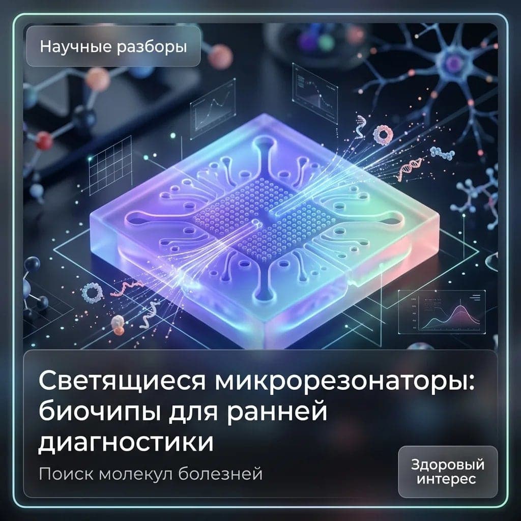 Светящиеся микрорезонаторы помогут искать болезни по следам молекул