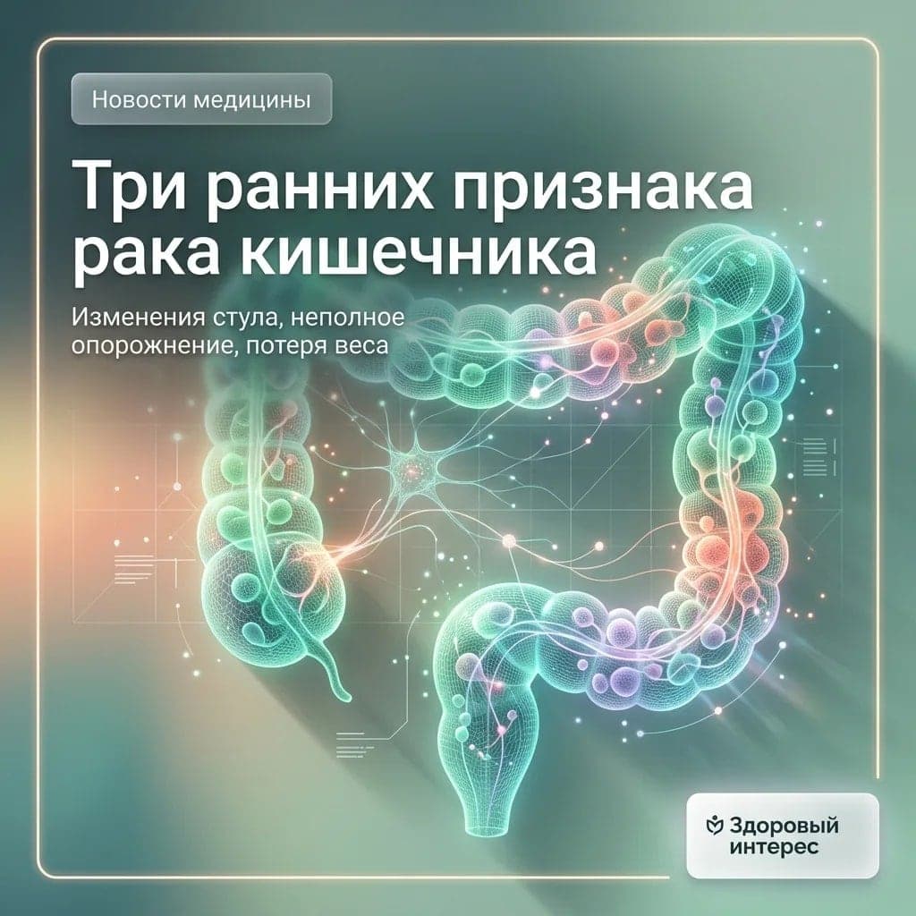 Три ранних признака рака кишечника