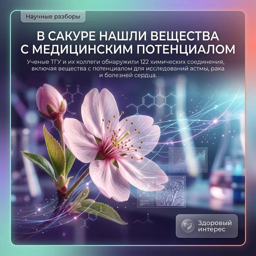 В сакуре нашли вещества с медицинским потенциалом