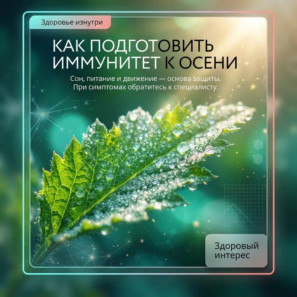 Как подготовить иммунитет к осени