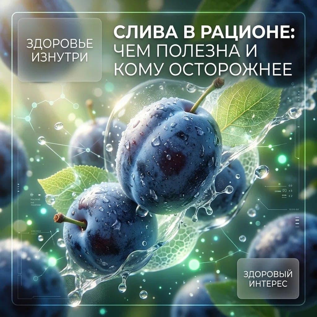 Слива в рационе: чем полезна и кому осторожнее