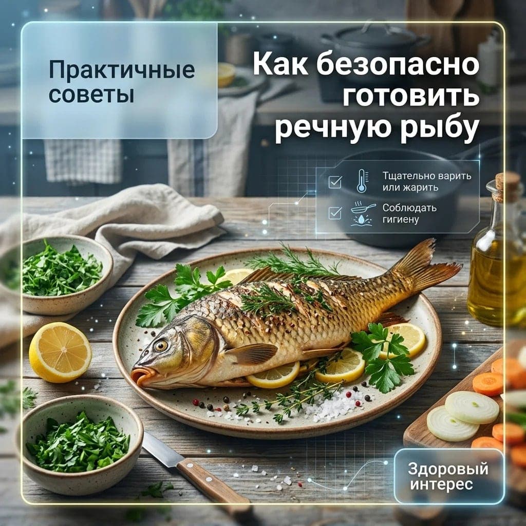 Как безопасно готовить речную рыбу