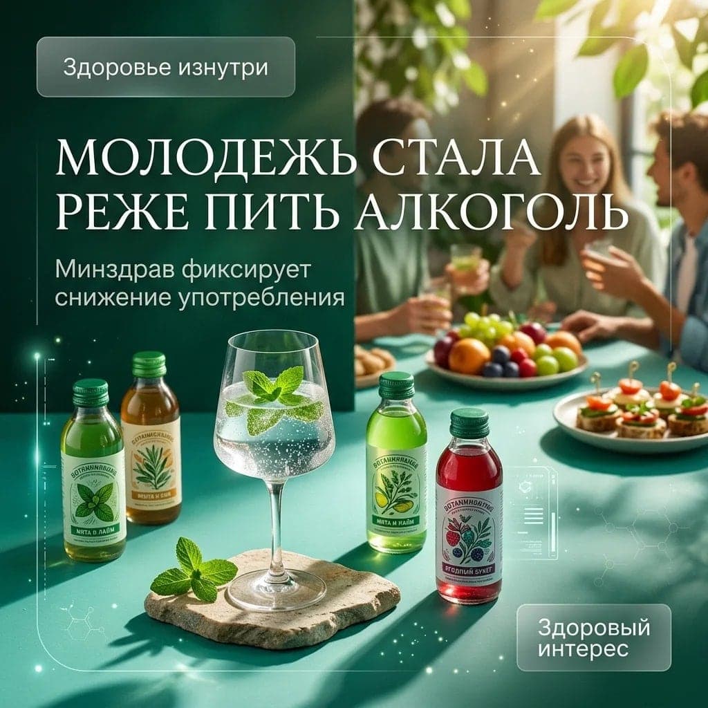 Молодежь стала реже пить алкоголь