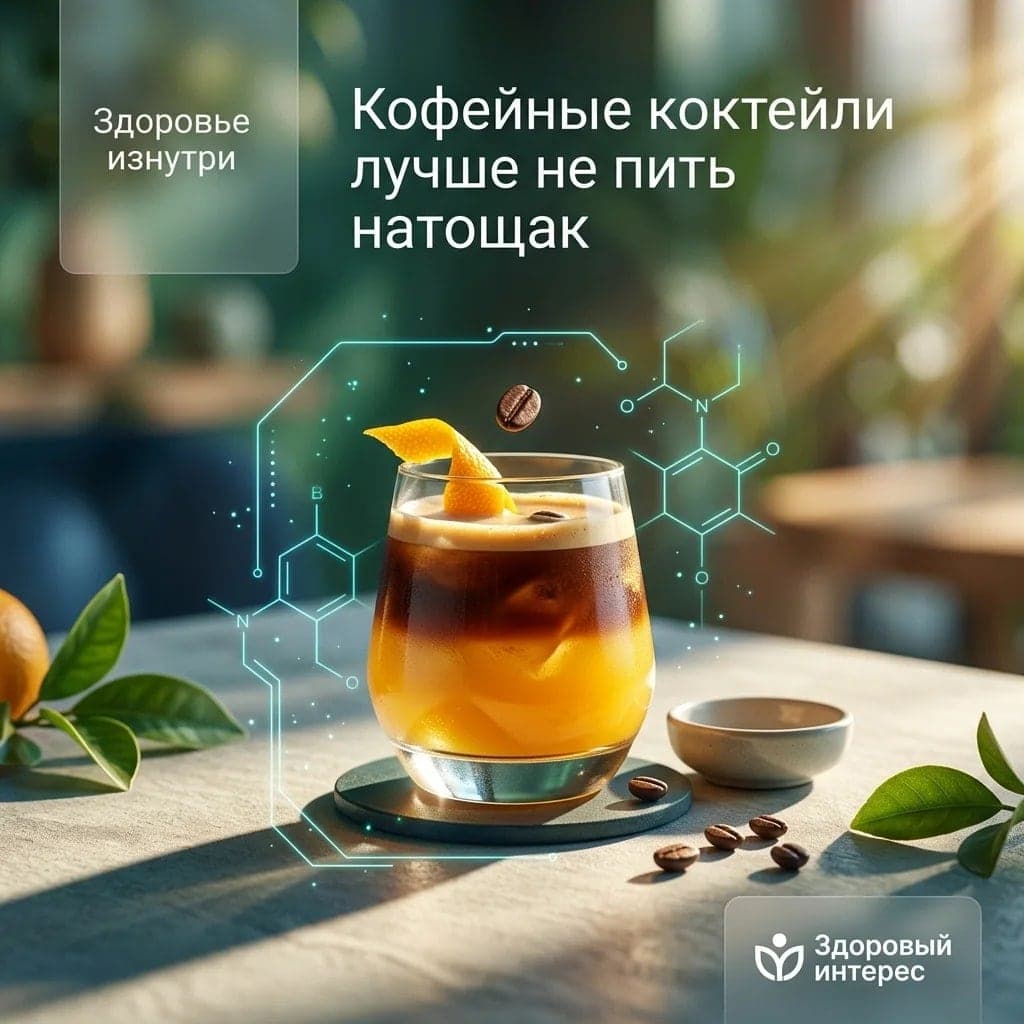Кофейные коктейли лучше не пить натощак