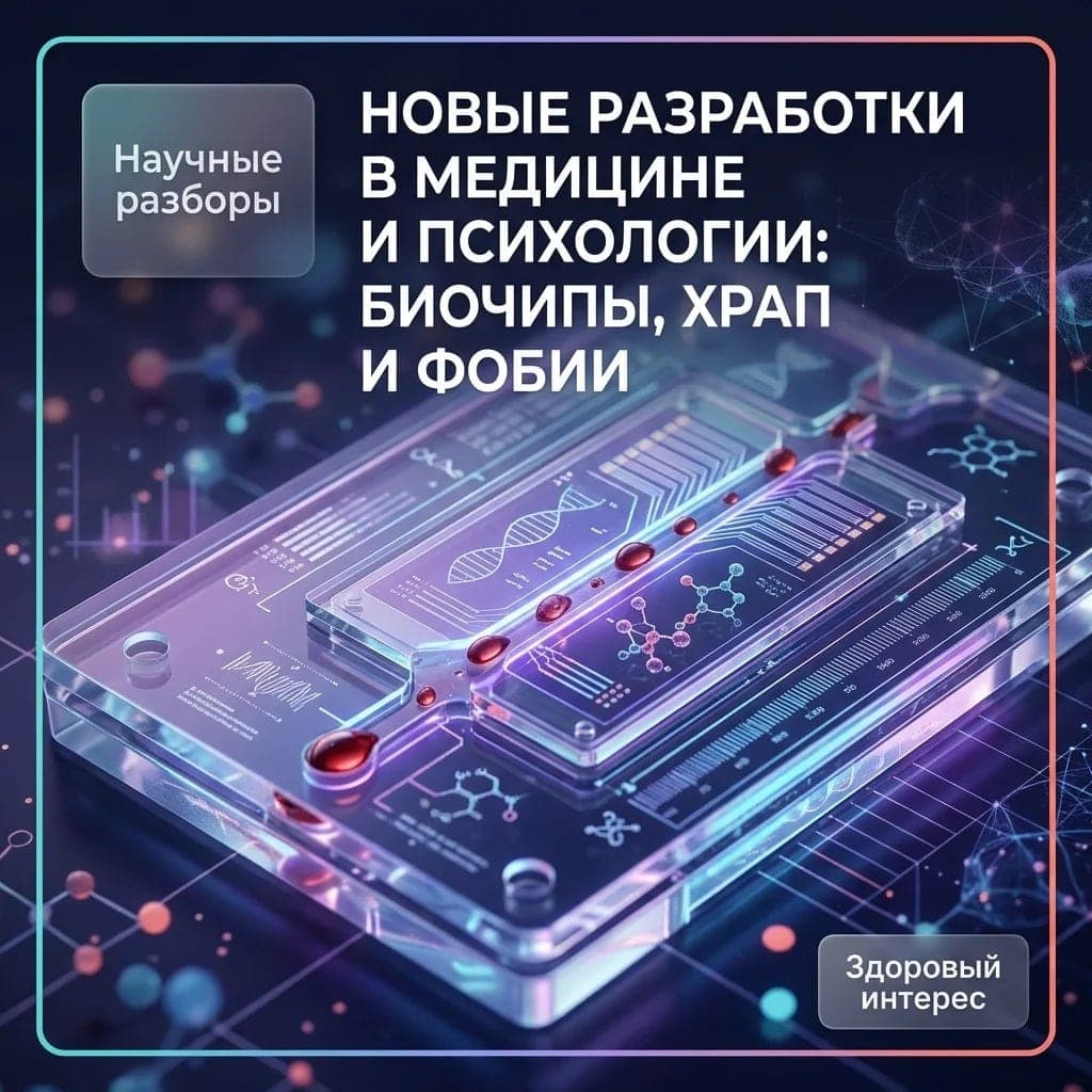 Новые разработки в медицине и психологии: биочипы, храп и фобии