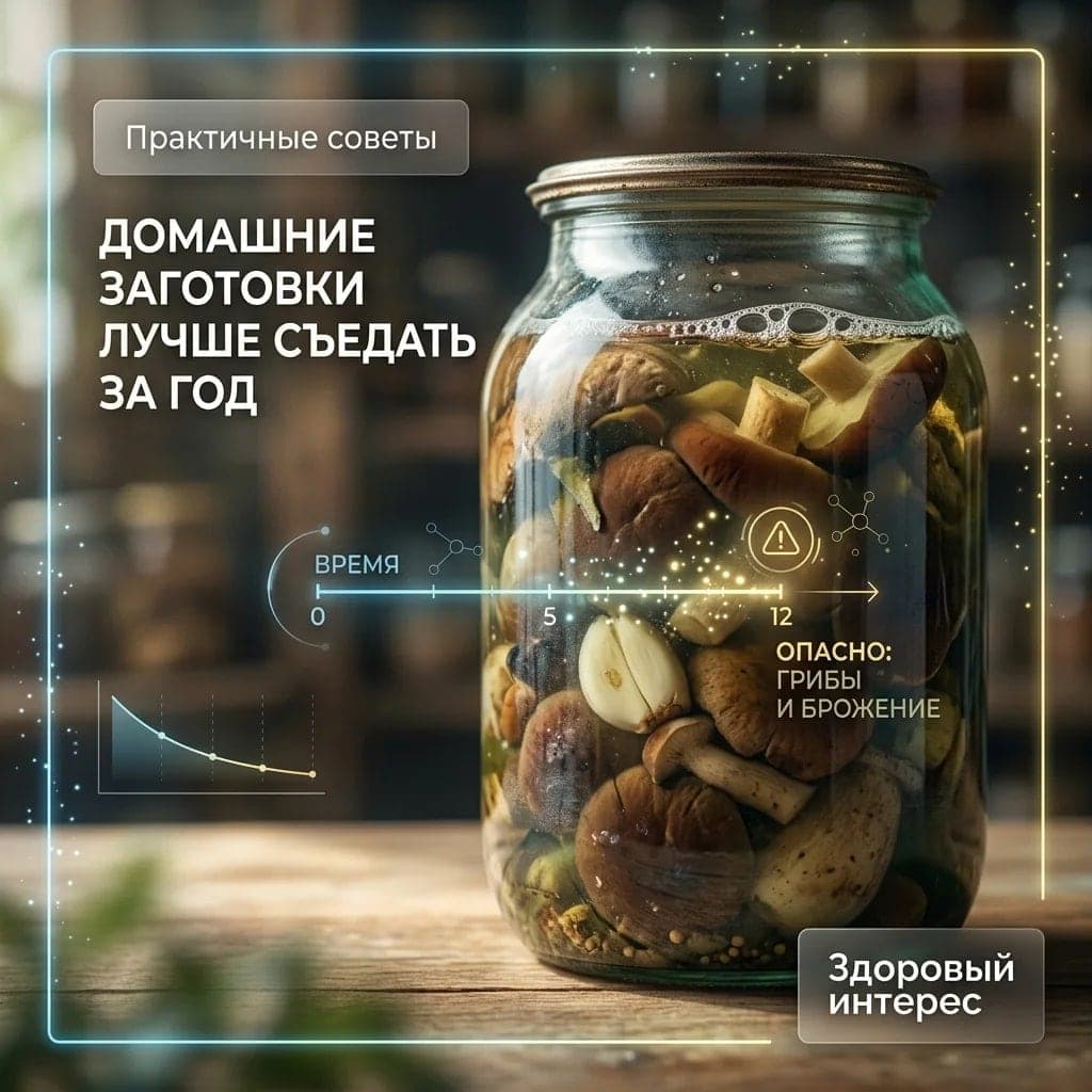 Домашние заготовки лучше съедать за год