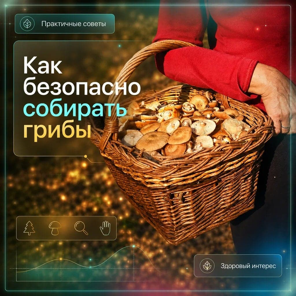Как безопасно собирать грибы