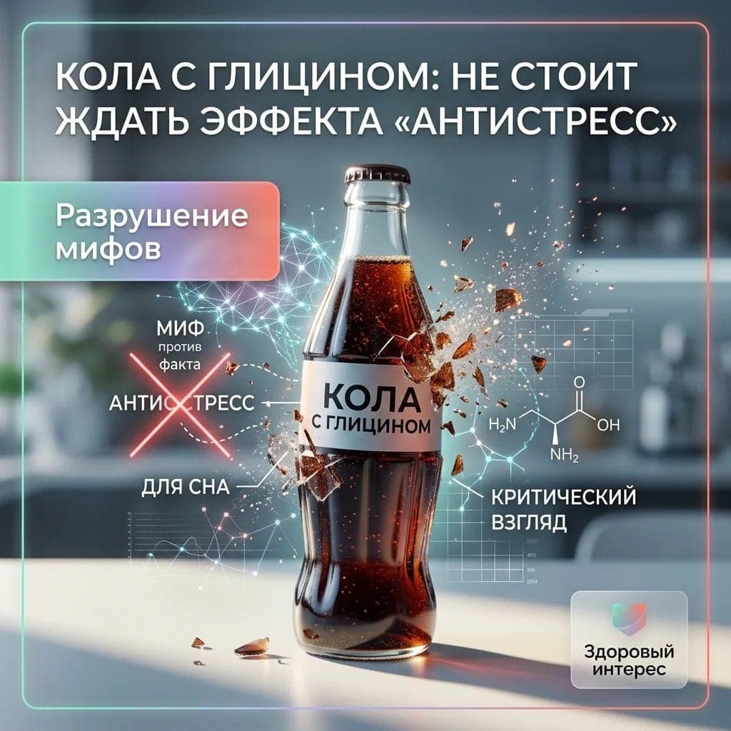 Кола с глицином: не стоит ждать эффекта «антистресс»