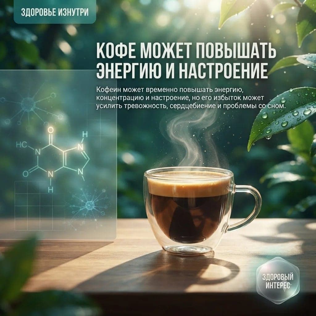 Кофе может поддержать бодрость и настроение