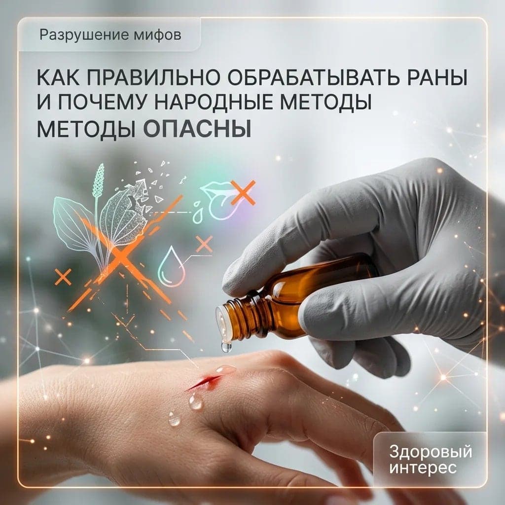 Как правильно обрабатывать раны и почему народные методы опасны