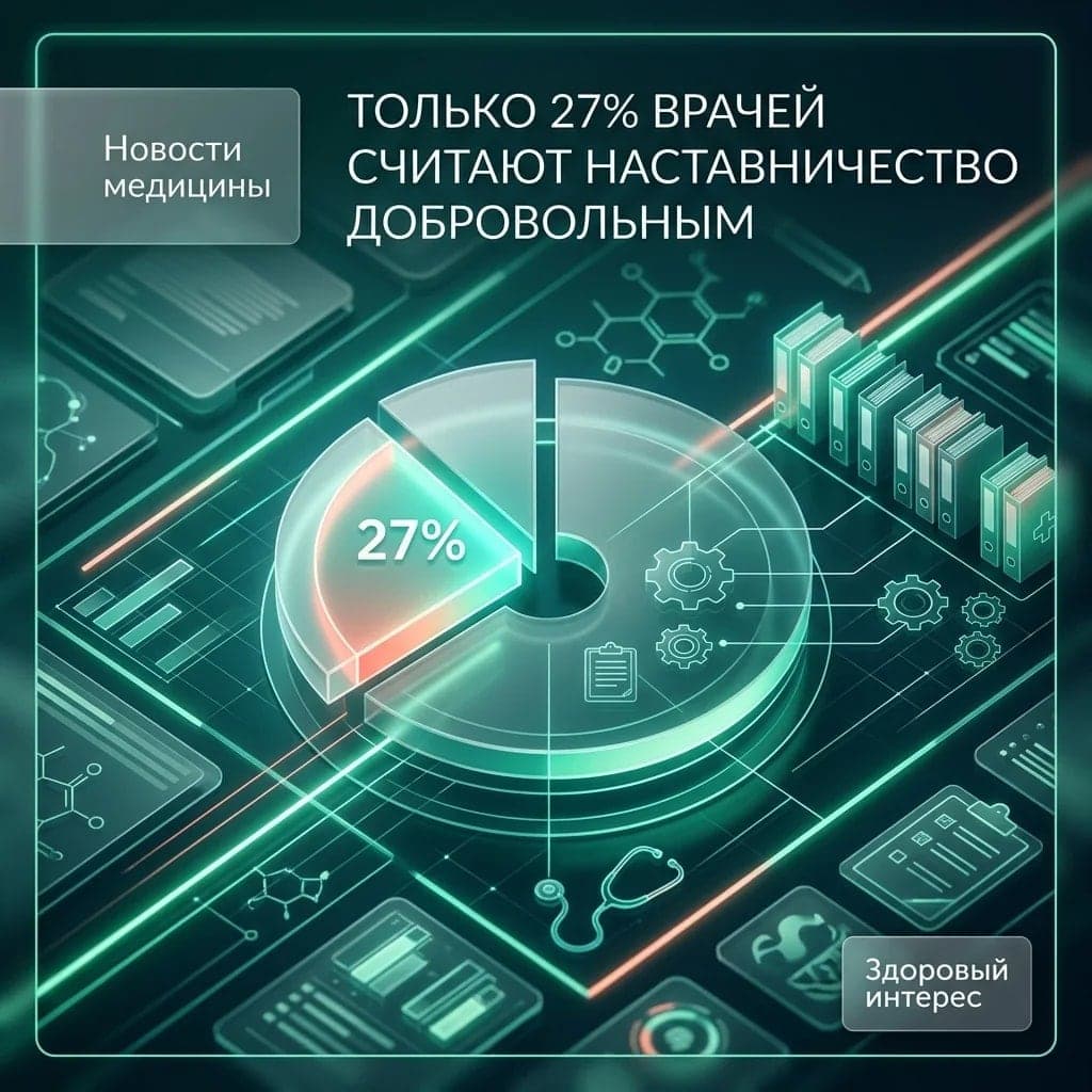 Только 27% врачей считают наставничество добровольным