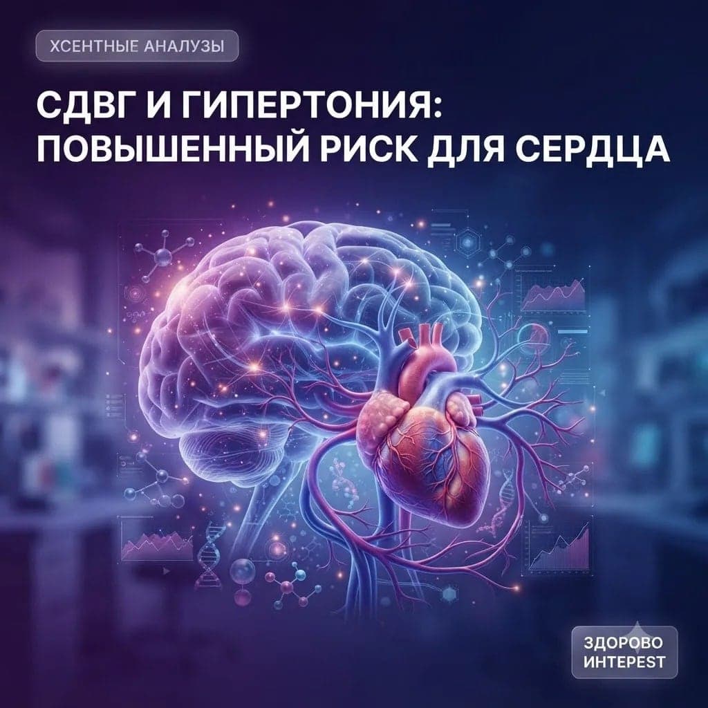 СДВГ при гипертонии может повышать риск сердечно-сосудистых осложнений
