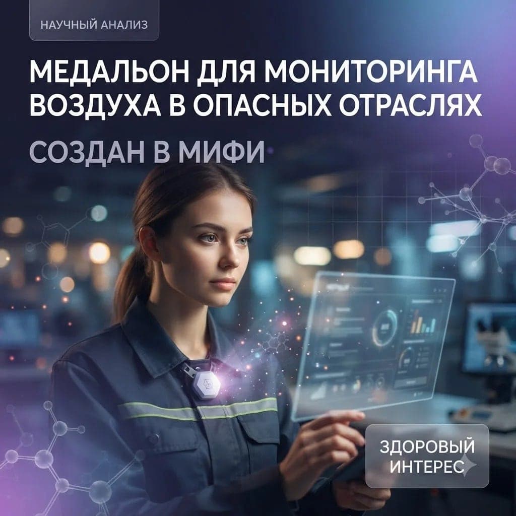 В МИФИ создали медальон для контроля воздуха на вредных производствах