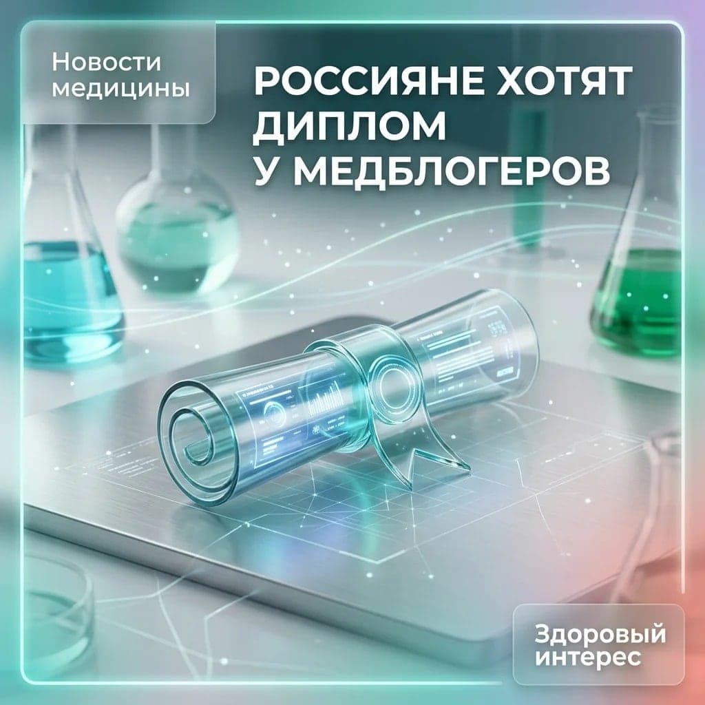 Россияне хотят диплом у медблогеров