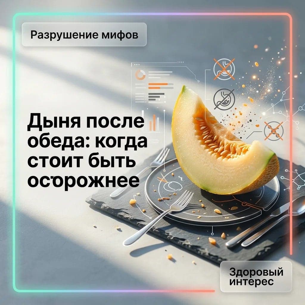 Дыня после обеда: когда стоит быть осторожнее