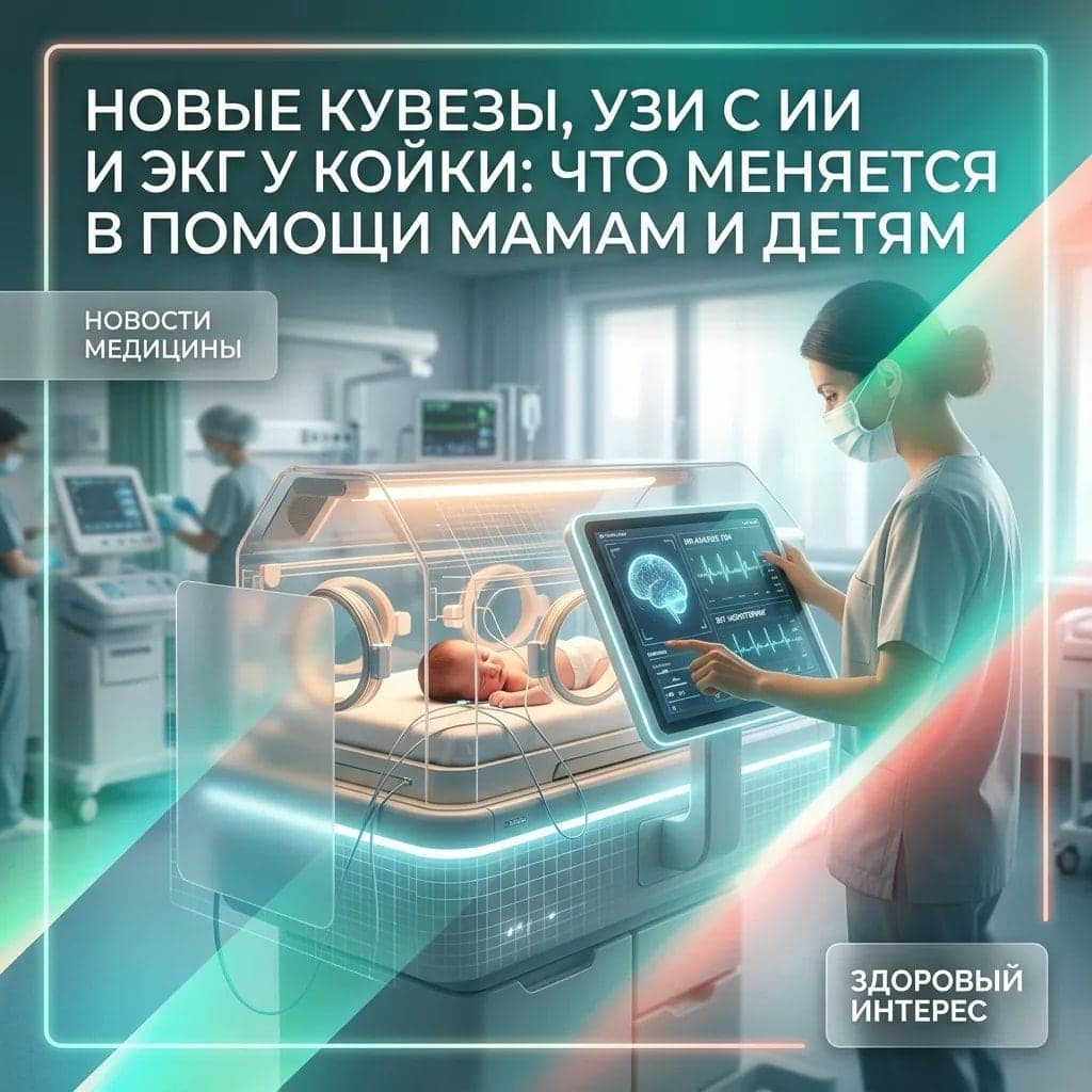 Новые кувезы, УЗИ с ИИ и ЭКГ у койки: что меняется в помощи мамам и детям