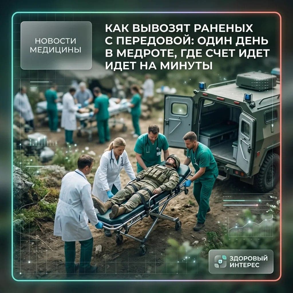 Как вывозят раненых с передовой: один день в медроте, где счет идет на минуты