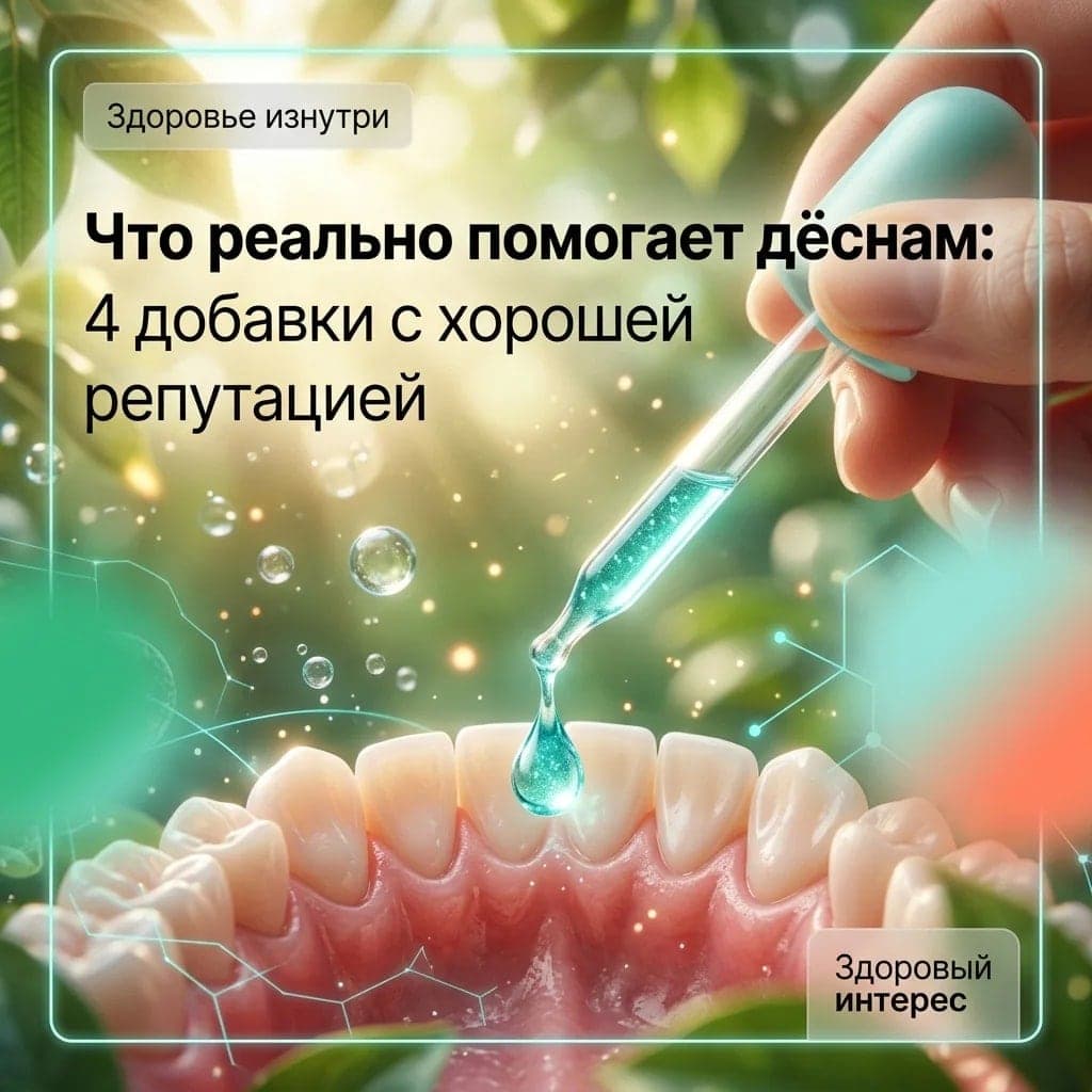Что реально помогает дёснам: 4 добавки с хорошей репутацией