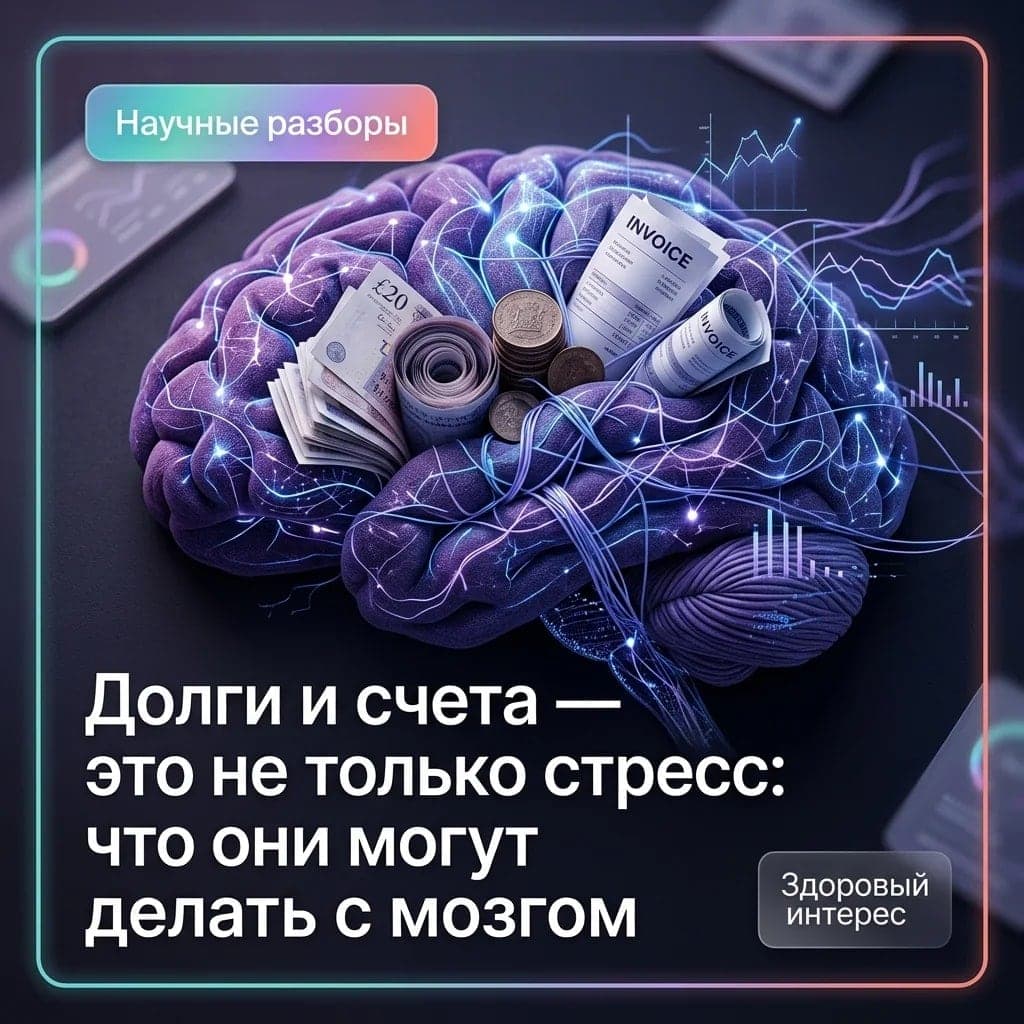 Долги и счета — это не только стресс: что они могут делать с мозгом