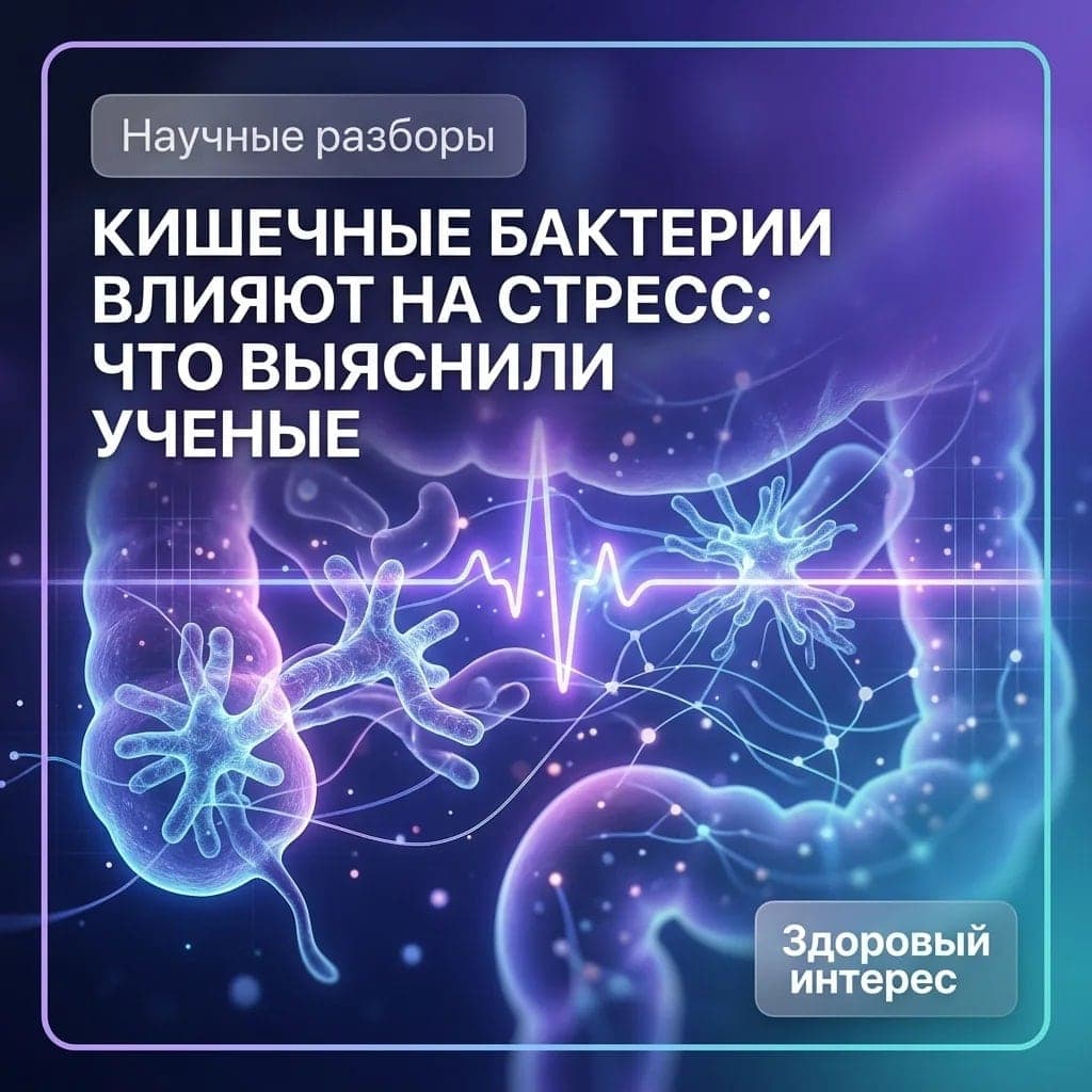 Кишечные бактерии могут влиять на реакцию на стресс: что выяснили ученые