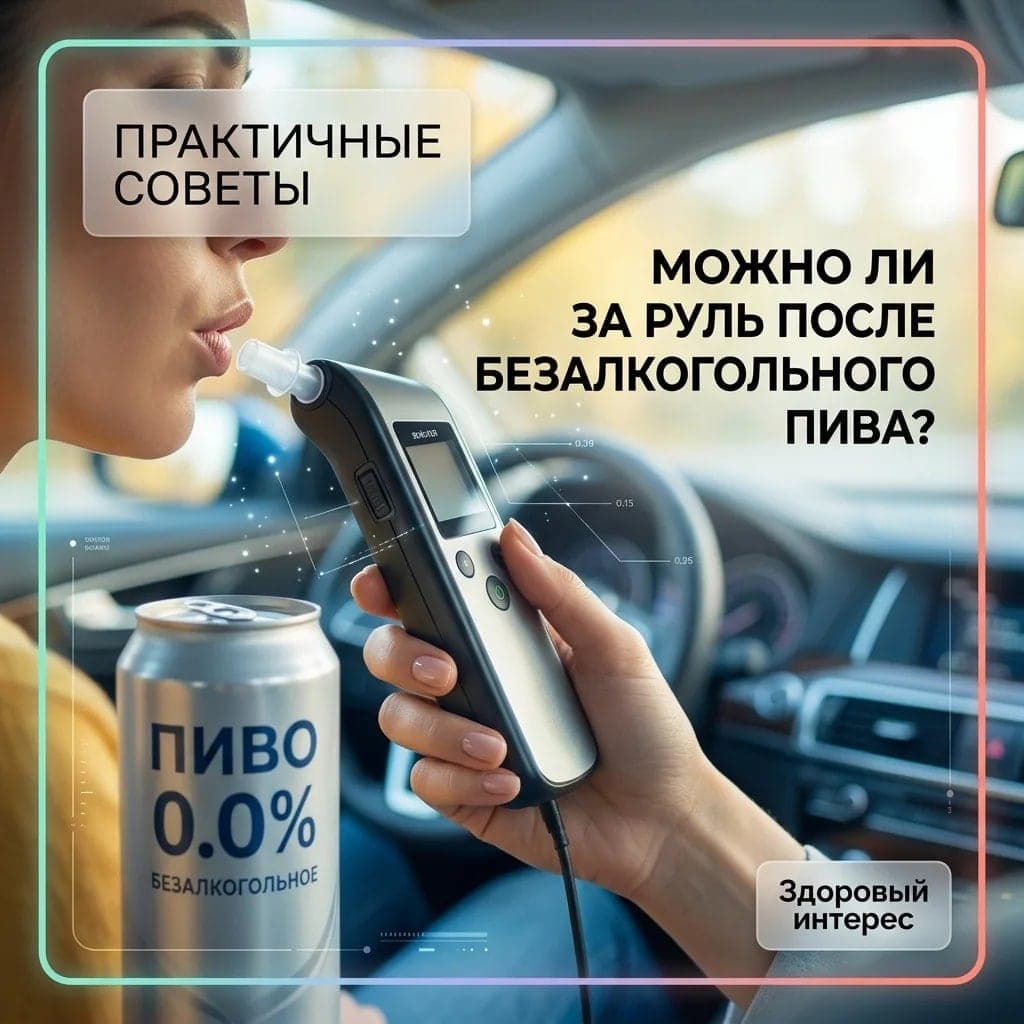 Можно ли за руль после безалкогольного пива?