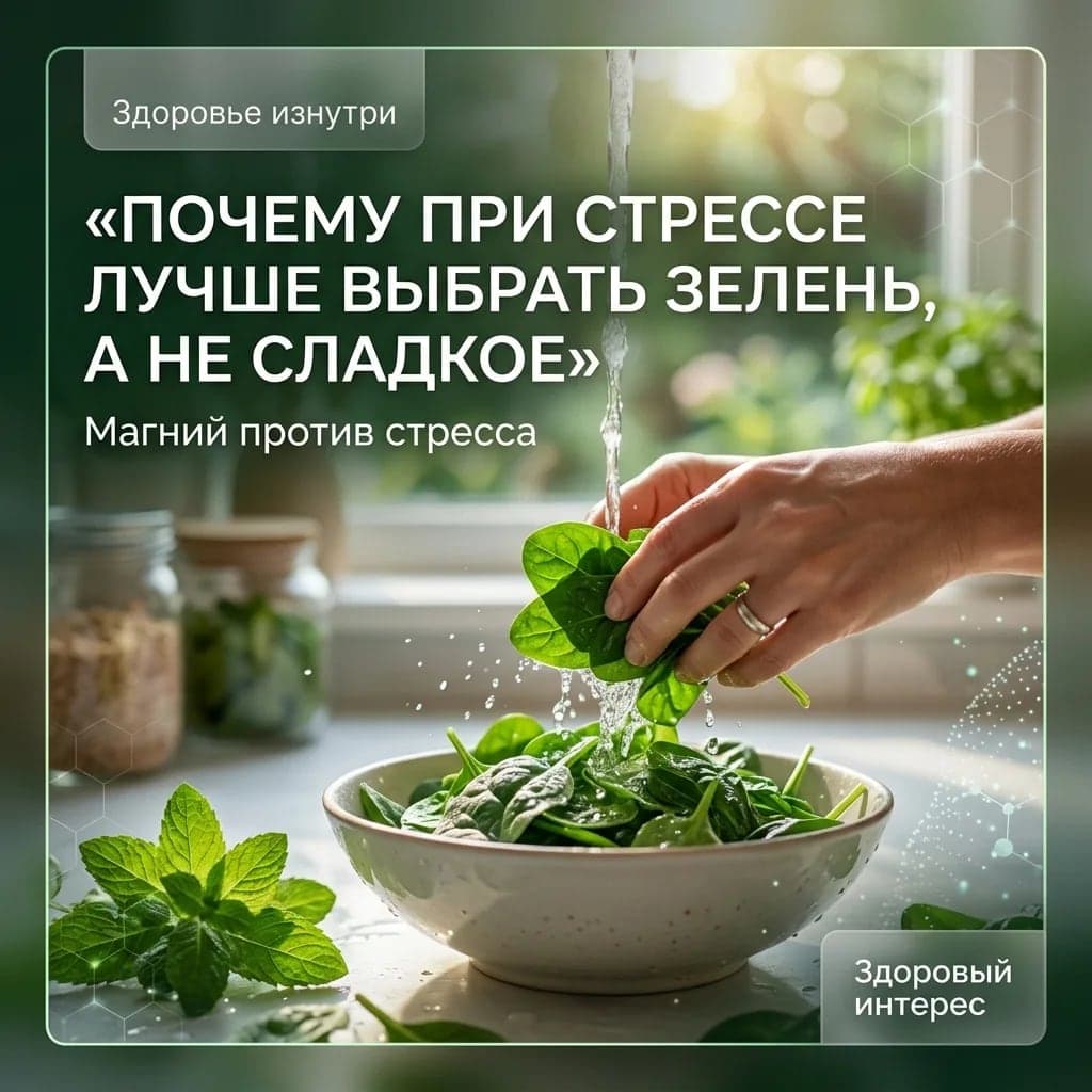 Почему при стрессе лучше выбрать зелень, а не сладкое
