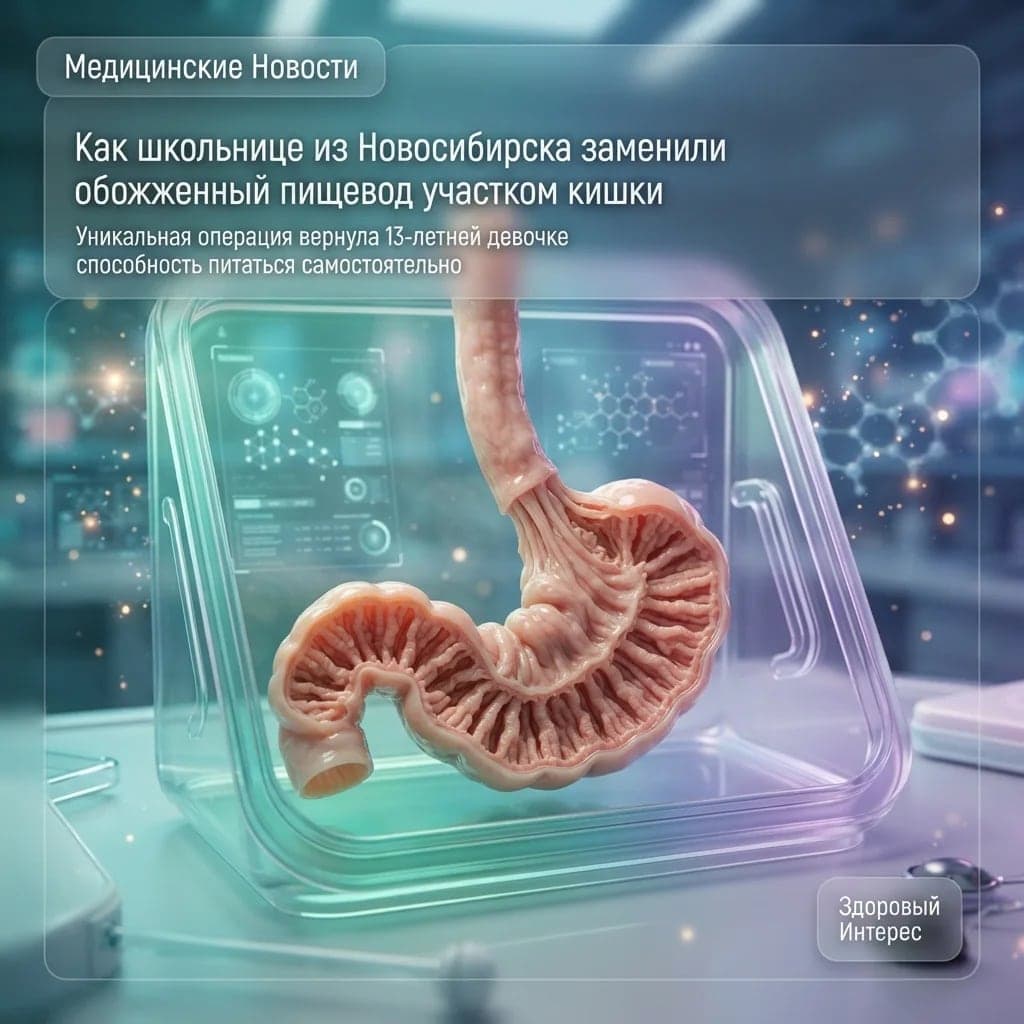 Как школьнице в Новосибирске заменили сожжённый пищевод кишкой
