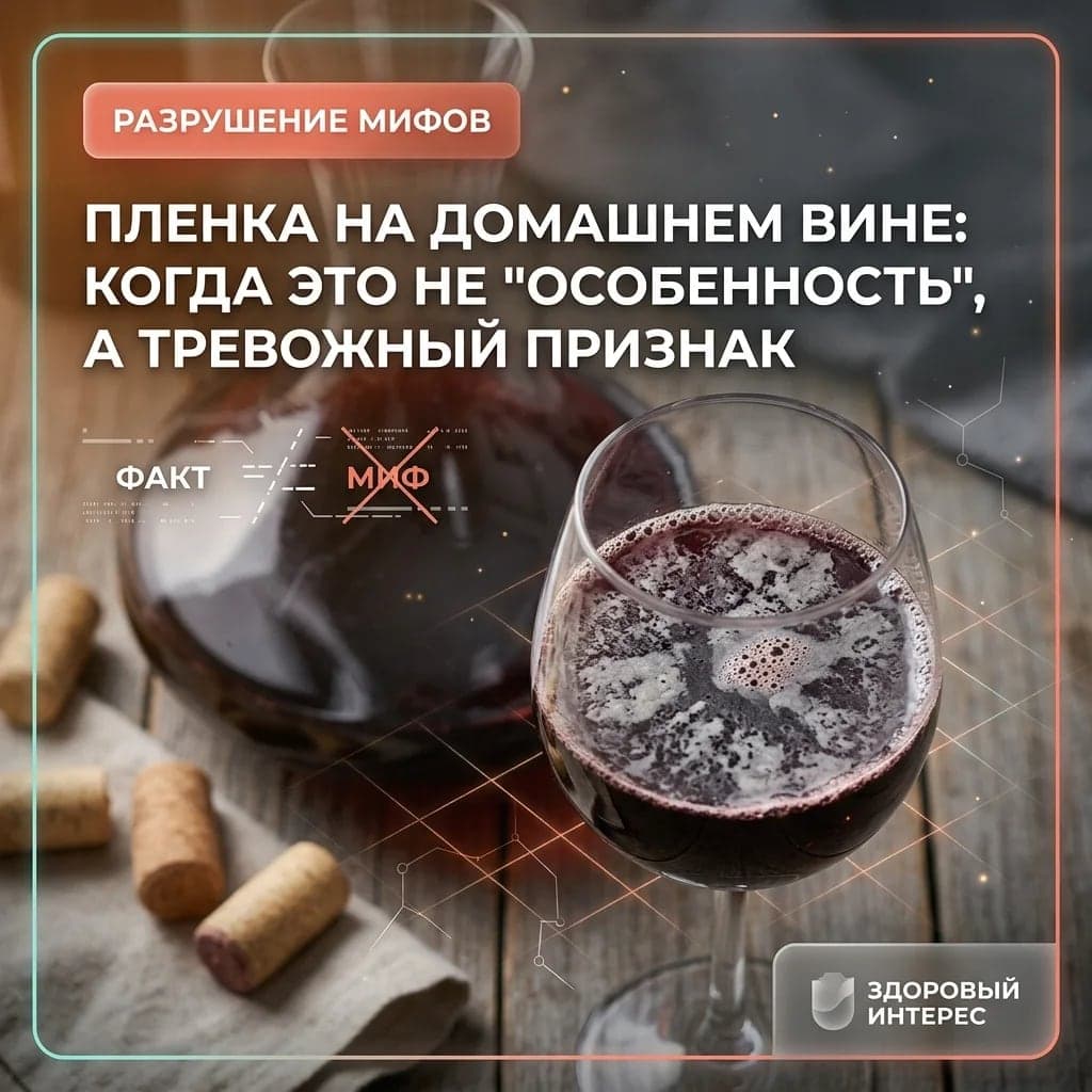 Пленка на домашнем вине: когда это не «особенность», а тревожный признак